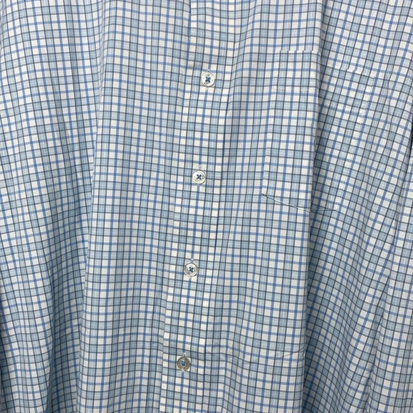 Genteal Fremont Softouch® Performance Sport Shirt in Adriatic blue plaid XXXL - Picture 11 of 13